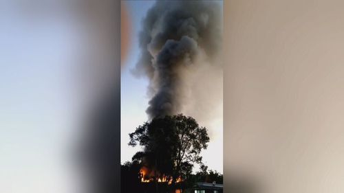 Locals have told authorities they smelt fuel and heard strange noises as the flames gutted the home. 