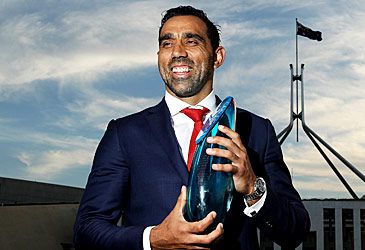 When was Adam Goodes named Australian of the Year?