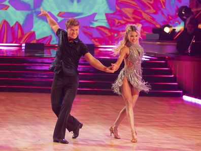 Robert Irwin and Witney Carson dance in the 2025 finale of US Dancing With The Stars, November 25, 2025