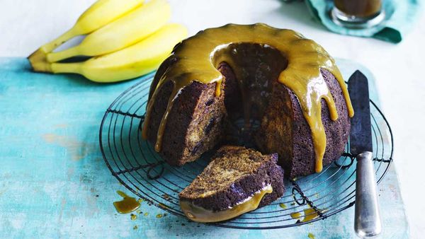 Sticky date and banana cake recipe