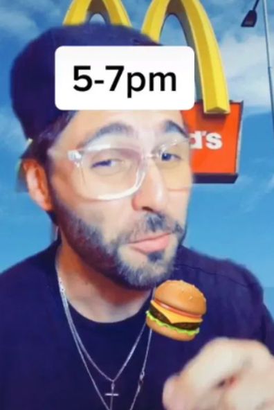 A Maccas fan claims there are key times to visit for the best burger.