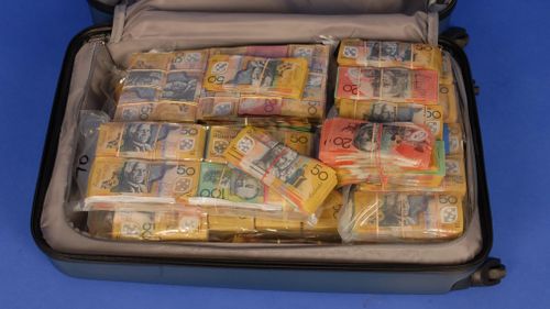 The AFP released this photo of the suitcase.