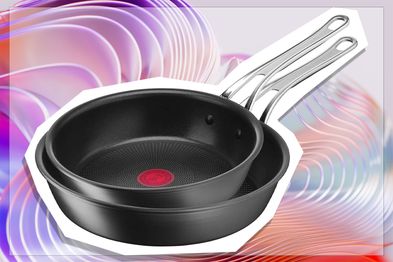9PR: Jamie Oliver by Tefal Classic Induction Non-Stick Twin Pack Fry Pans 