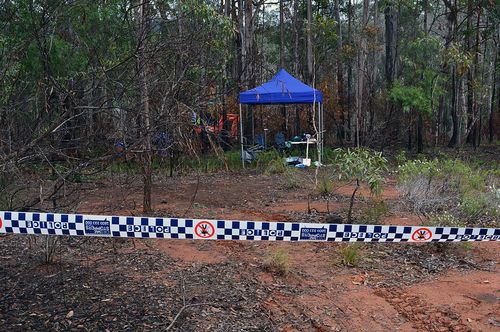 Heazlewood led police to the burial site in the Numinbah Valley but was unable to remember where he dumped the body. Picture: AAP