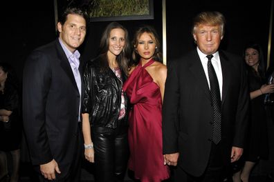 David Wolkoff, Stephanie Winston Wolkoff, Melania Trump and Donald Trump attend a benefit on February 6, 2008 in New York City. 