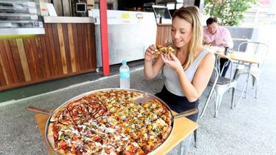 Mega Pizza at Slice Pizza and Pasta (Brisbane, QLD)