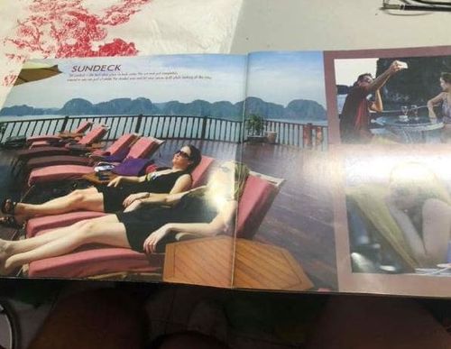 The advertised top deck on the boat. (Facebook)