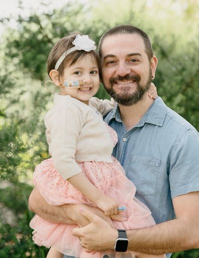 Samantha with her father Steven.