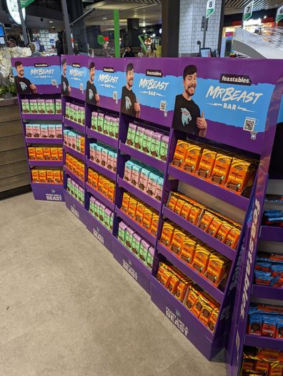 r MrBeast's chocolate line Feastables comes to Australia