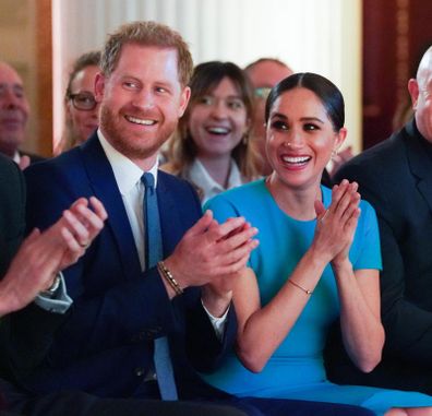 Meghan and Harry attend the Endeavour Fund Awards in London in March 2020.