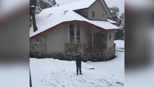 A snow covered home close to Thredbo. (Louise Vandergraaf)