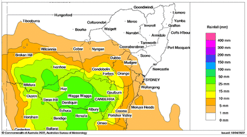A trough could bring severe storms to inland NSW today. 