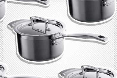 9PR: Le Creuset 3-Ply Stainless Steel Saucepan with Lid, 16cm