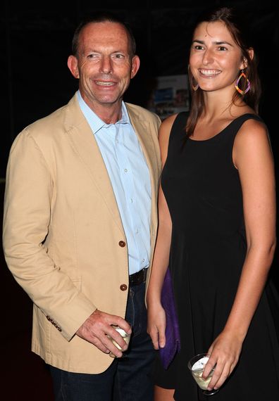 Tony Abbott and daughter Frances Abbott 