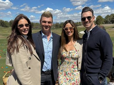 Nick Carter and Angel Carter with their spouses