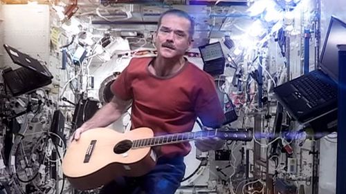 Astronaut muso still travelling around the Earth just not as quickly