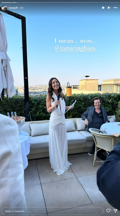 Tamie Ingham and Guillaume Brahimi rehearsal dinner