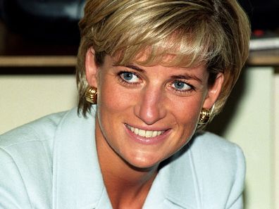 Diana, Princess of Wales, at the Royal Brompton Hospital where she visited Cystic Fibrosis patients the same year as her death.