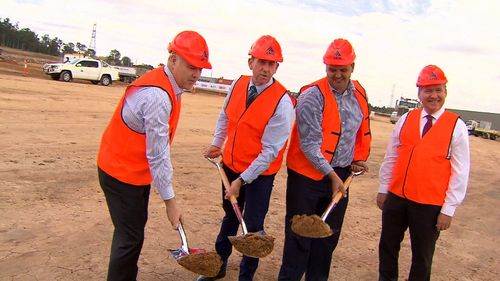 Construction has commenced at the Bundamba site. Picture: 9NEWS