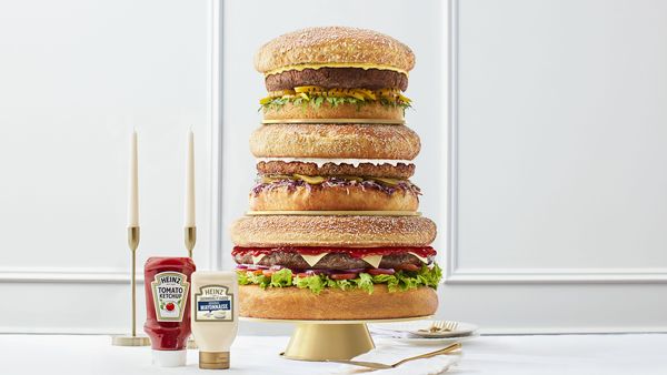 Heinz launches epic wedding burger recipe for International Burger Day. 