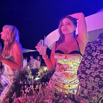 Sofia Vergara on the Ritz Carlton superyacht