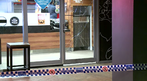 Police are investigating after a man armed with a gun attempted to rob a Domino's Pizza in Sydney's west overnight.