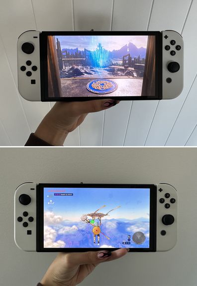 The visuals in The Legend of Zelda: Tears of the Kingdom were unreal on the Nintendo Switch OLED Model.