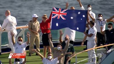 The first cruise ship in more than two years has returned to Sydney.