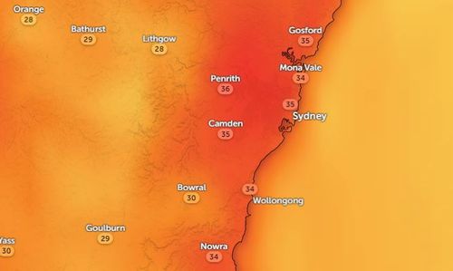 Heat wave sydney