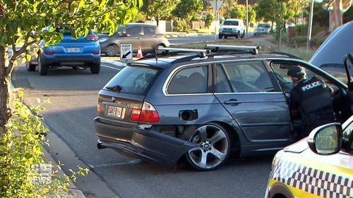 Police were pursuing the BMW along Liberator Drive. 