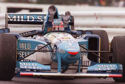 Schumacher successfully defended his title in 1995, ahead of Britain's Damon Hill.