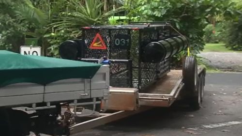 The EHP will use three crocodile traps in the search. (9NEWS)