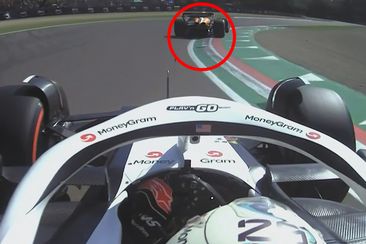 Oscar Piastri (circled) was slapped with a three-place grid penalty and stripped of his second-place start for impeding Haas&#x27; driver Kevin Magnussen in qualifying for the Emilia Romagna Grand Prix.