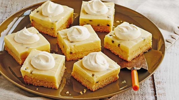 Passionfruit slice recipe