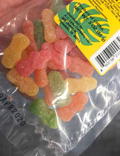 Li hing flavoured gummy lollies.