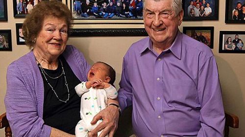 Married Illinois couple welcome their 100th grand-child