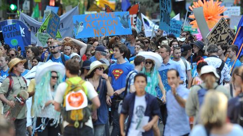 Thousands march at climate rallies across country