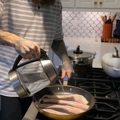 Trick to frying perfect crispy bacon