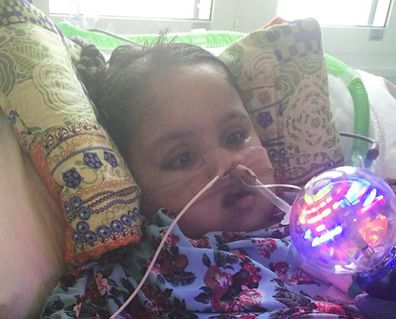 The couple want their severely disabled daughter to keep getting life support treatment. 