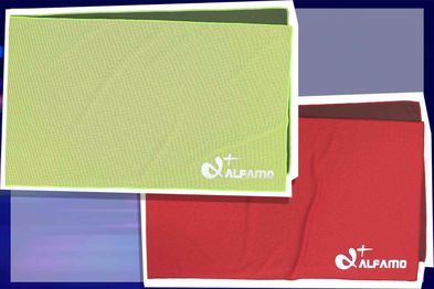 9PR: Alfamo Cooling Towel for Sports, Workout, Fitness, Gym, Yoga, Pilates, Travel, Camping & More