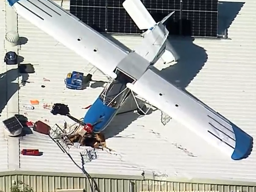 Light plane crash Sydney.