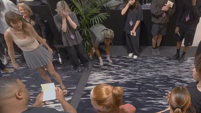 T﻿aylor Swift's crew fell to their knees and broke down in tears after finding out they were getting a significant chunk of $US197 million ($295.5 million) in bonuses for their work on the Eras Tour. 