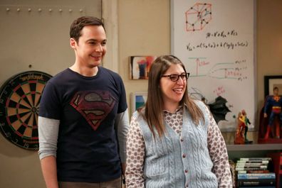 Sheldon and Amy Jim Parsons and Mayim Bialik