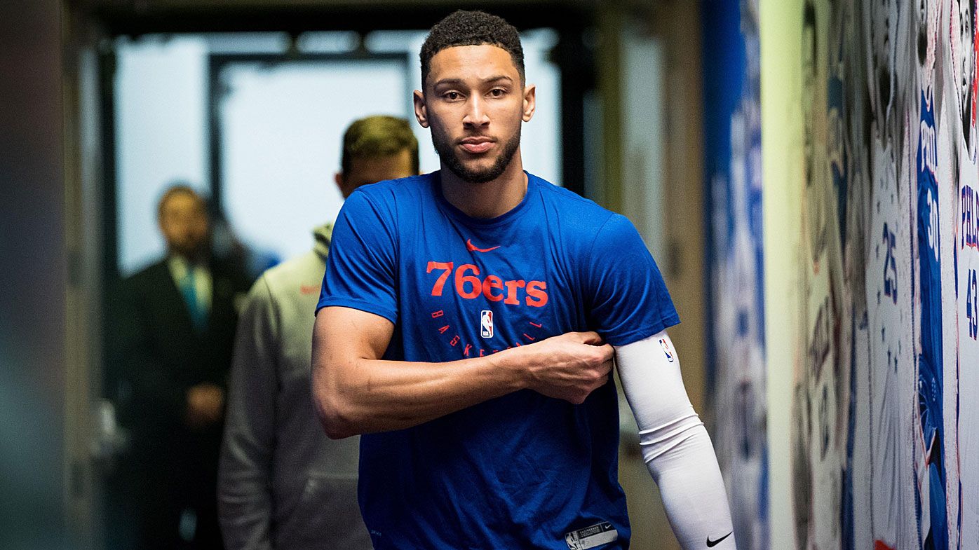 Ben Simmons in the tunnel at Philadelphia