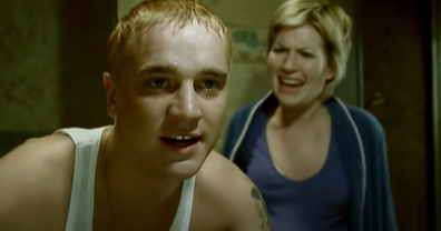 Devon Sawa and Dido in the music video for Eminem's Stan.