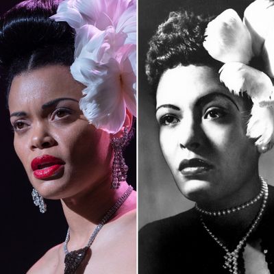Andra Day as Billie Holiday in The United States vs. Billie Holiday