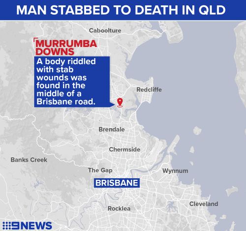 Map showing Murrumba Downs where a man was found dead with stab wounds