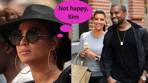 Beyonce thinks Kim Kardashian is a bad choice for Kanye