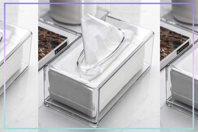 9PR: Transparent Acrylic Tissue Box Dispenser