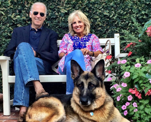 Joe and Jill Biden German Shepherd